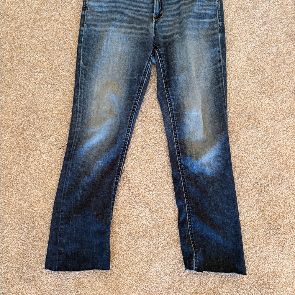 Daytrip Women's Faded Dark Blue Boot Cut Jeans
